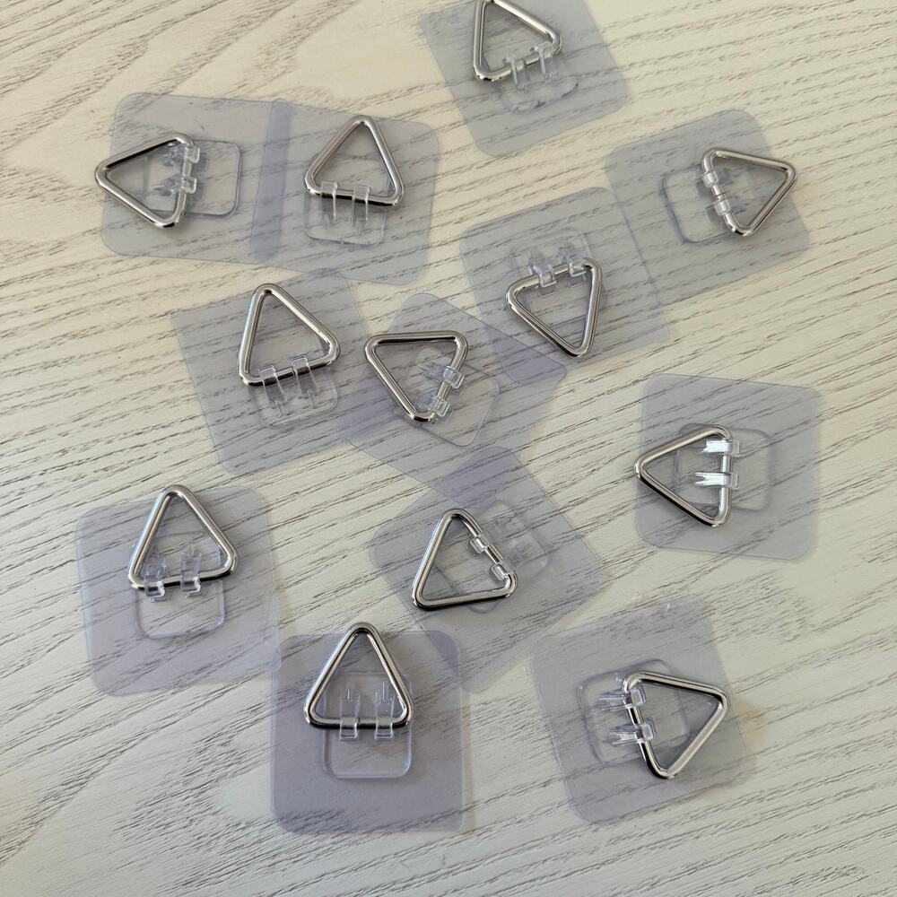 Lot of 12 Heavy Duty Hooks Plates Hanging